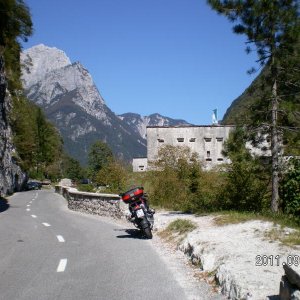 Festung Kluže steht nördlich von Bovec