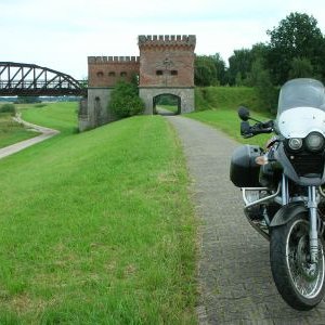 Eisenbahnbrcke bei Dmnitz/Elbe