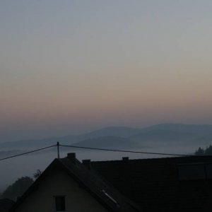 Blick aus dem Fenster am Sonntagmorgen in Kottenborn