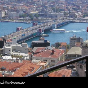 Blick vom Galata-Turm auf die Galata-Brcke