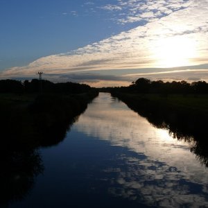 Herbstlicher Sonnenuntergang