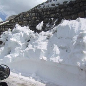 Schnee am Galibier