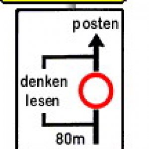 lesen-denken-posten-umleitung