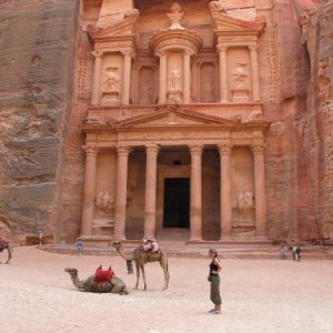 Die Felsentempel von Petra in Jordanien. Es war die Hauptstadt der Nabatäer ab 500 v.Chr.
Eines der schönsten Orte der Welt - muss man gesehen haben