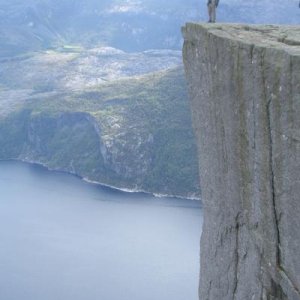 Peikestolen, 600 meter abwärts