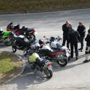 Die ganze Gruppe kurz vor GG ( Gross Glockner )