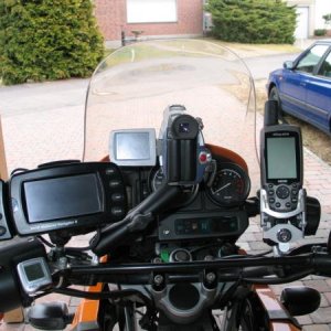 Cockpit mit Navis und Camera