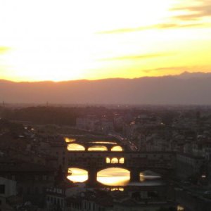 Sonnenuntergang Florenz