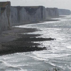 Dover??? Nein, Küste bei Ault, Normandie