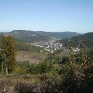 Ausblick von der Hohenbracht nach Altenhunden