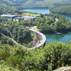 Aussicht auf Stausee bei Esch-sur-Sûre