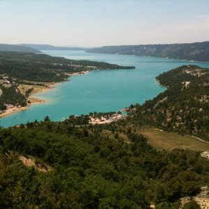 Unser Zeltplatz am Grand Canyon du Verdon Juli2010