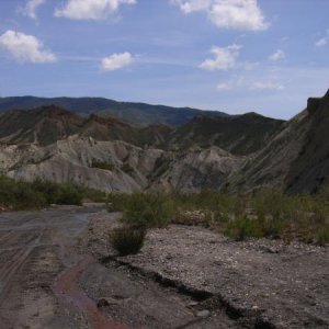 durch die Rambla de Tabernas