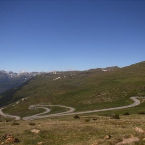 Port d'Envalira (Andorra), der höchste Pass der Pyrenäen (2408 m)