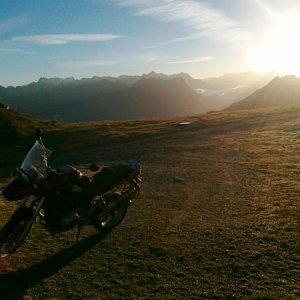 sonnenaufgang silvretta montafon