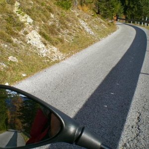 Entlang der Leitplanke, never ending crash barrier