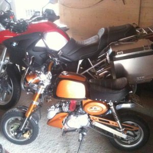 BMW R 1200 GS & Honda Monkey 175 ccm