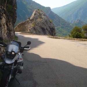 Die östliche Route entlang der Gorge du Verdon (Verdonschlucht)