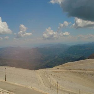 Die Auffahrt zum Mont Ventoux.