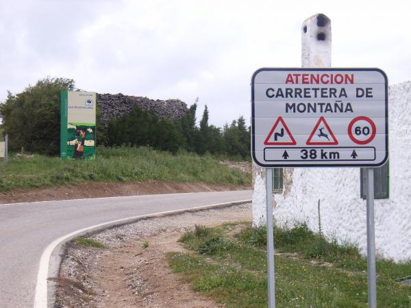 38 km Kurven im Parque Natural Los Alcornocales