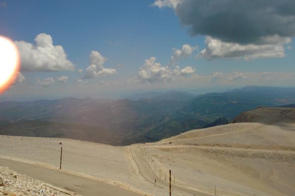 Die Auffahrt zum Mont Ventoux.