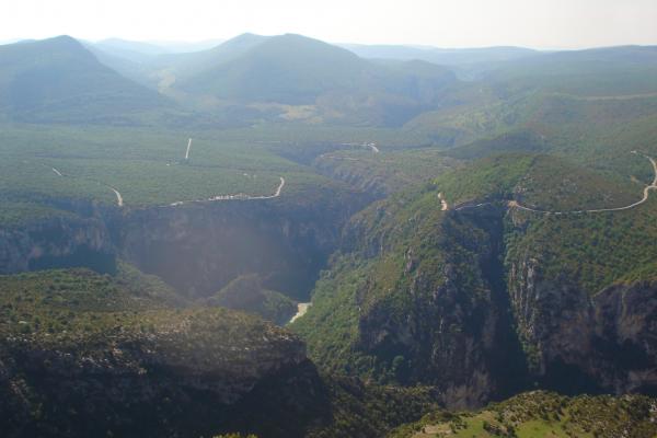 Die "Rennstrecke" um die Gorge du Verdon (Verdonschlucht)