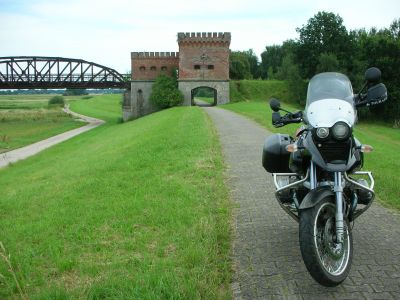 Eisenbahnbrcke bei Dmnitz/Elbe