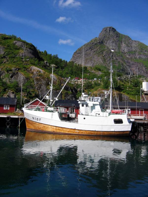 Fischerboot auf Lofoten