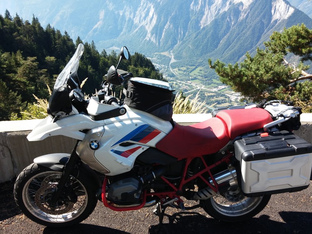 Französische Alpen 09/2015
Combe des Serres, vom Villard-Reculas in Richtung Alpe d'Huez, Blick auf Le Bourg-d'Oisans