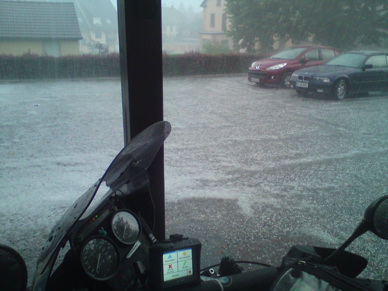 Hagel in Vogesen