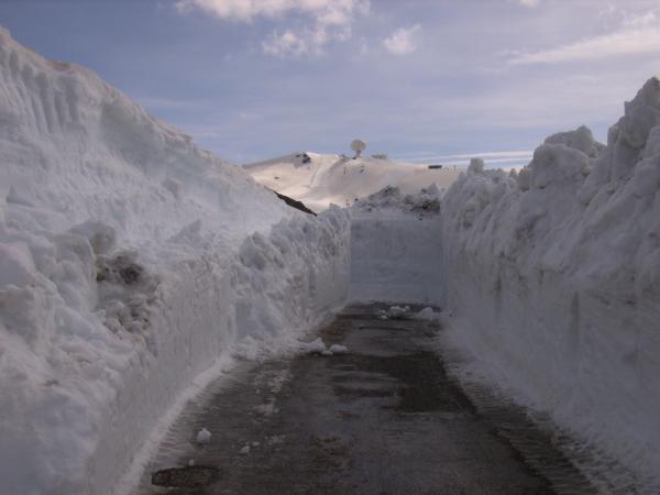 hier ging es nicht mehr weiter in der Sierra Nevada