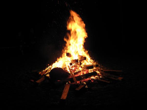 Lagerfeuer beim Siebenschläfertreffen