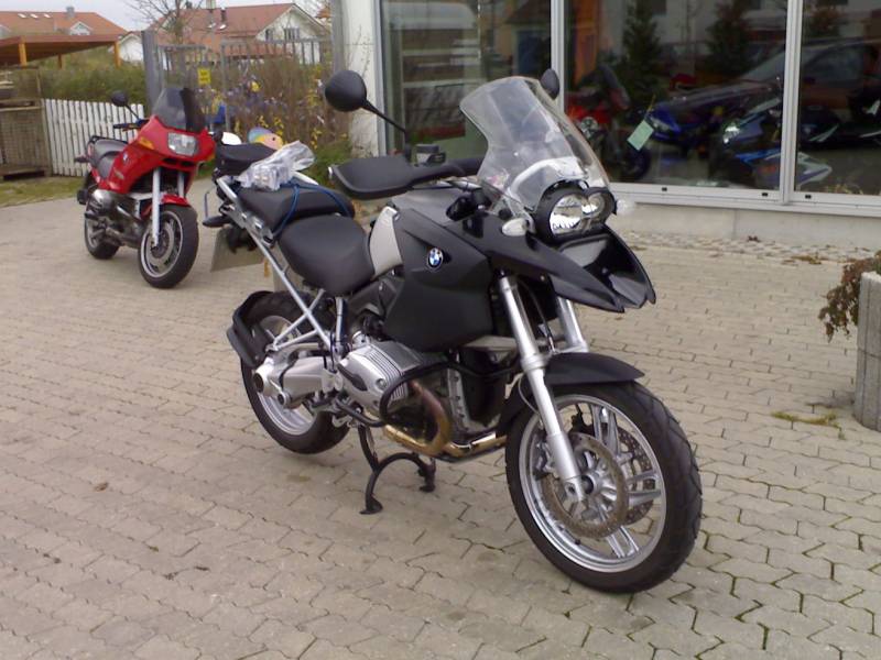 meine 05er R1200GS jetzt in Nachtschwarz