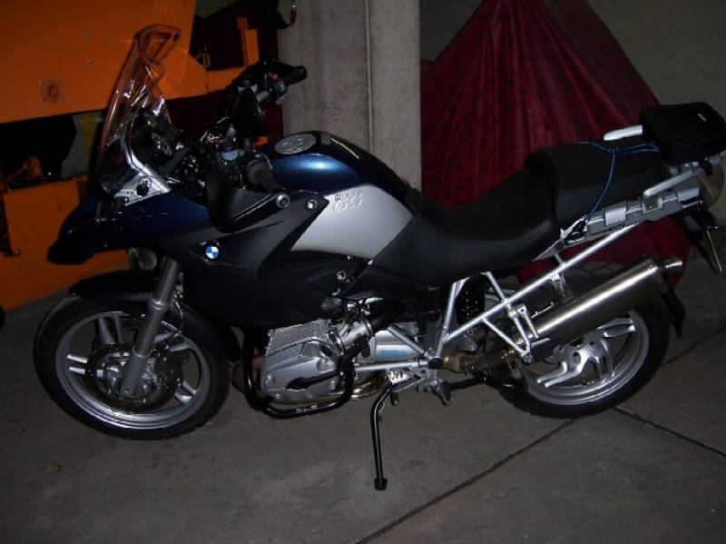 meine R1200GS noch in Ozeanblau