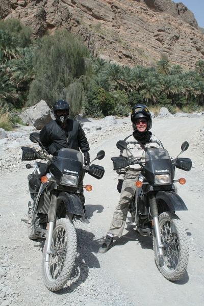 Mit Freund Till in den Wadis (Oman)