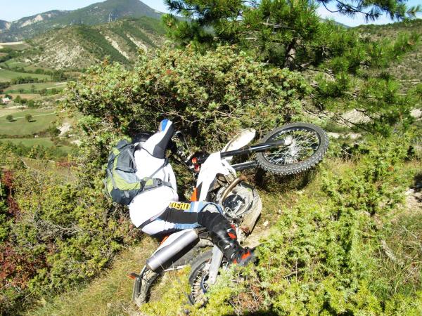 Nicht alle meiner Bemühungen um ein geregeltes Vorankommen waren wirklich zielführend, Haute Provence 25.09. - 02.10.2010