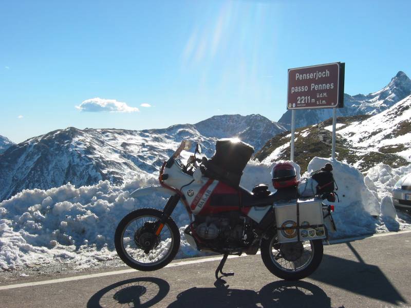 Penser Joch im Schnee