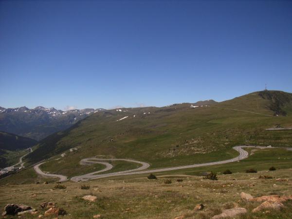 Port d'Envalira (Andorra), der höchste Pass der Pyrenäen (2408 m)