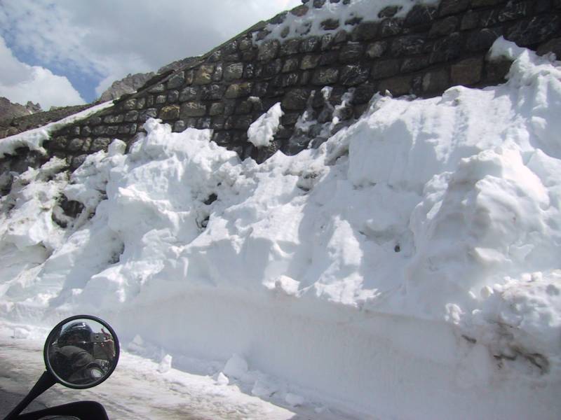 Schnee am Galibier