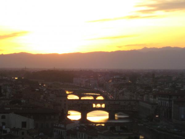 Sonnenuntergang Florenz