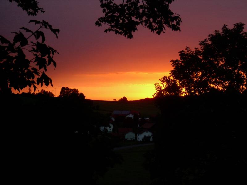 Sonnenuntergang im Bayr. Wald