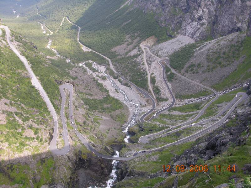 Trollstigen 2006 von oben