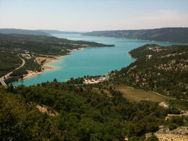 Unser Zeltplatz am Grand Canyon du Verdon Juli2010